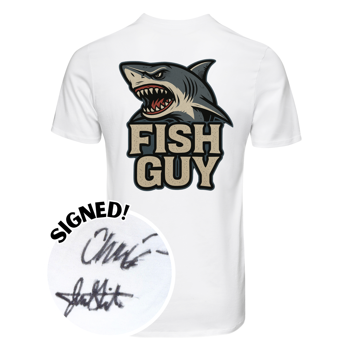Fish Guy Shark Tee - SIGNED!