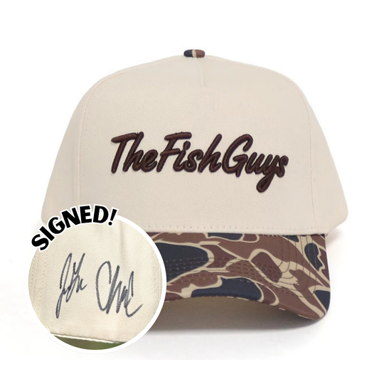 Fish Guy Brown Camo Hat - SIGNED!