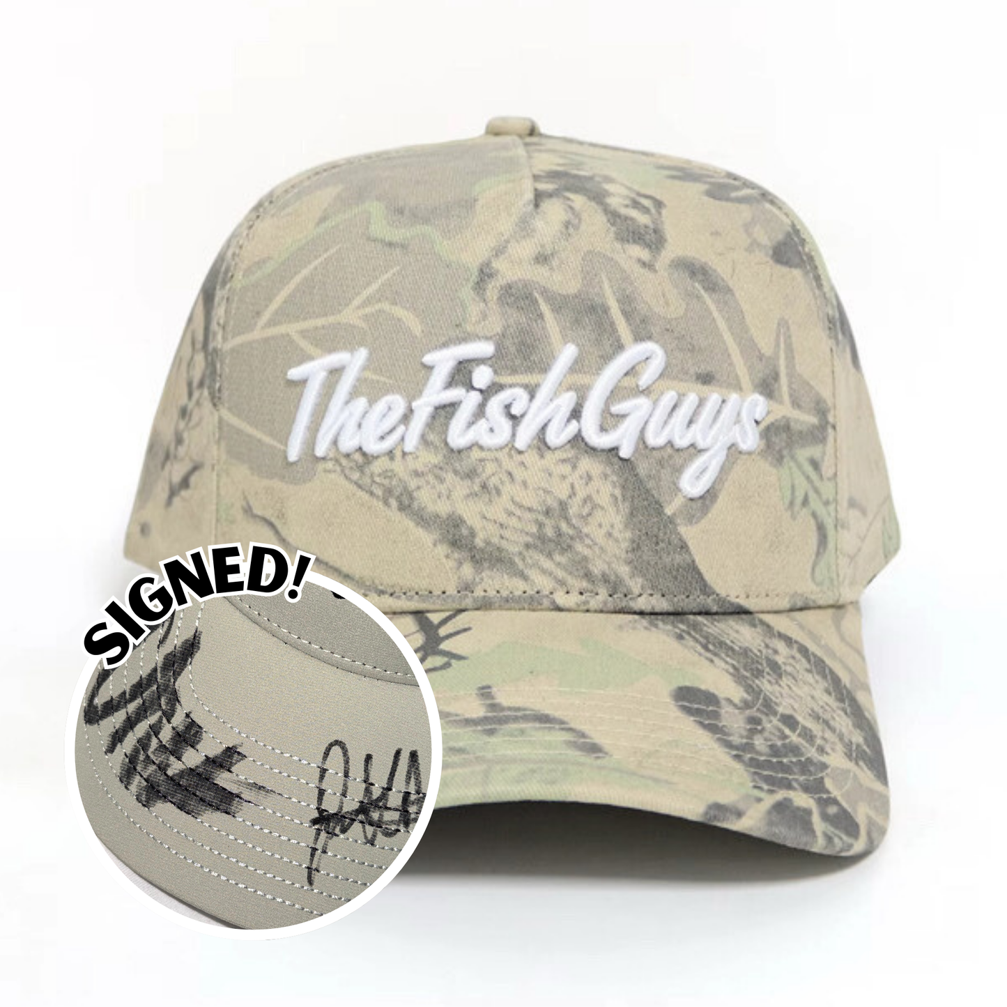 Camo Fish Guy Hat - SIGNED!